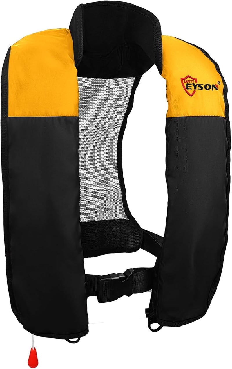 NAUTISHIELD Automatic Inflatable Life Jacket,Preserver PFD for Adults,Life Vest for Adults,Supports Weight up to 330 pounds - Image 1